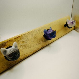 Porte-manteau en bois – Oursons Enchantés