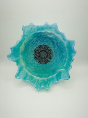 Plat / bowl en résine bords ondulés – Image 5