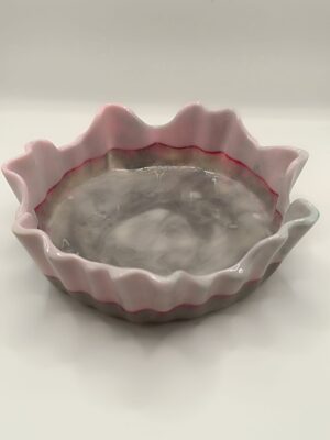 Plat / bowl en résine bords ondulés – Image 6